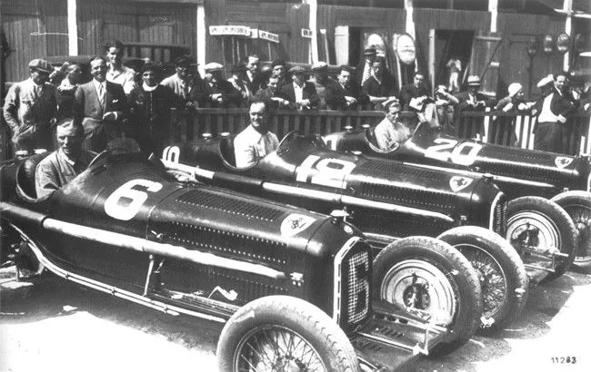 Състезателният отдел на Alfa Romeo през 1920 г