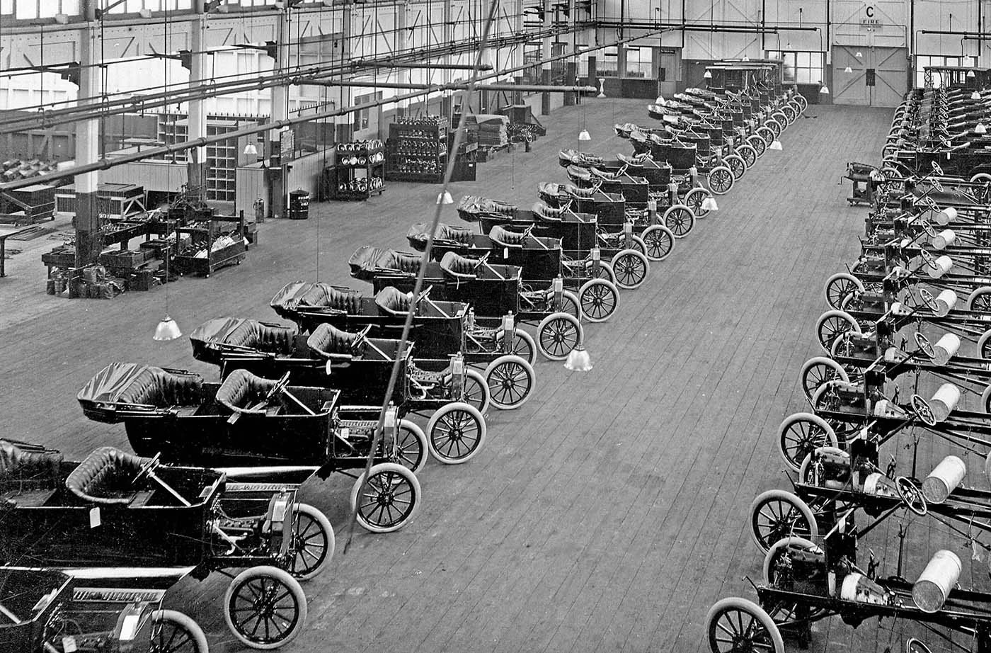 Монтажни линии за масово производство на Ford