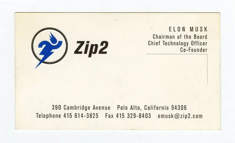 ZIP2 визитка 1996 г